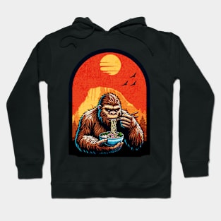 Bigfoot Eating Ramen Hoodie